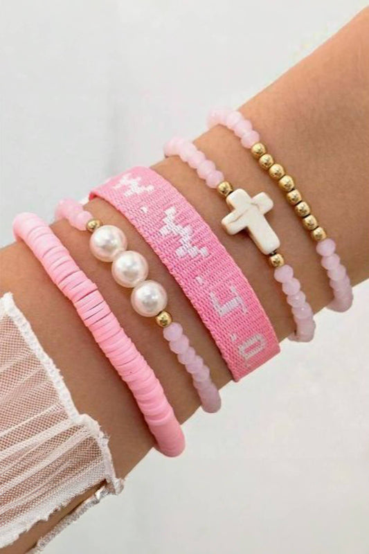 WWJD Bracelet Pink / ONE SIZE