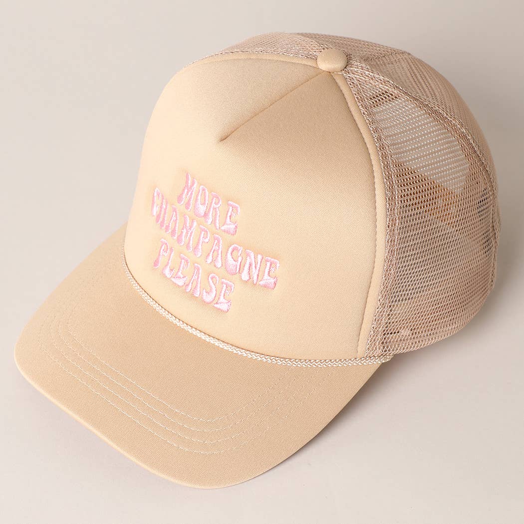 Champagne Celebration Trucker Cap / One Size