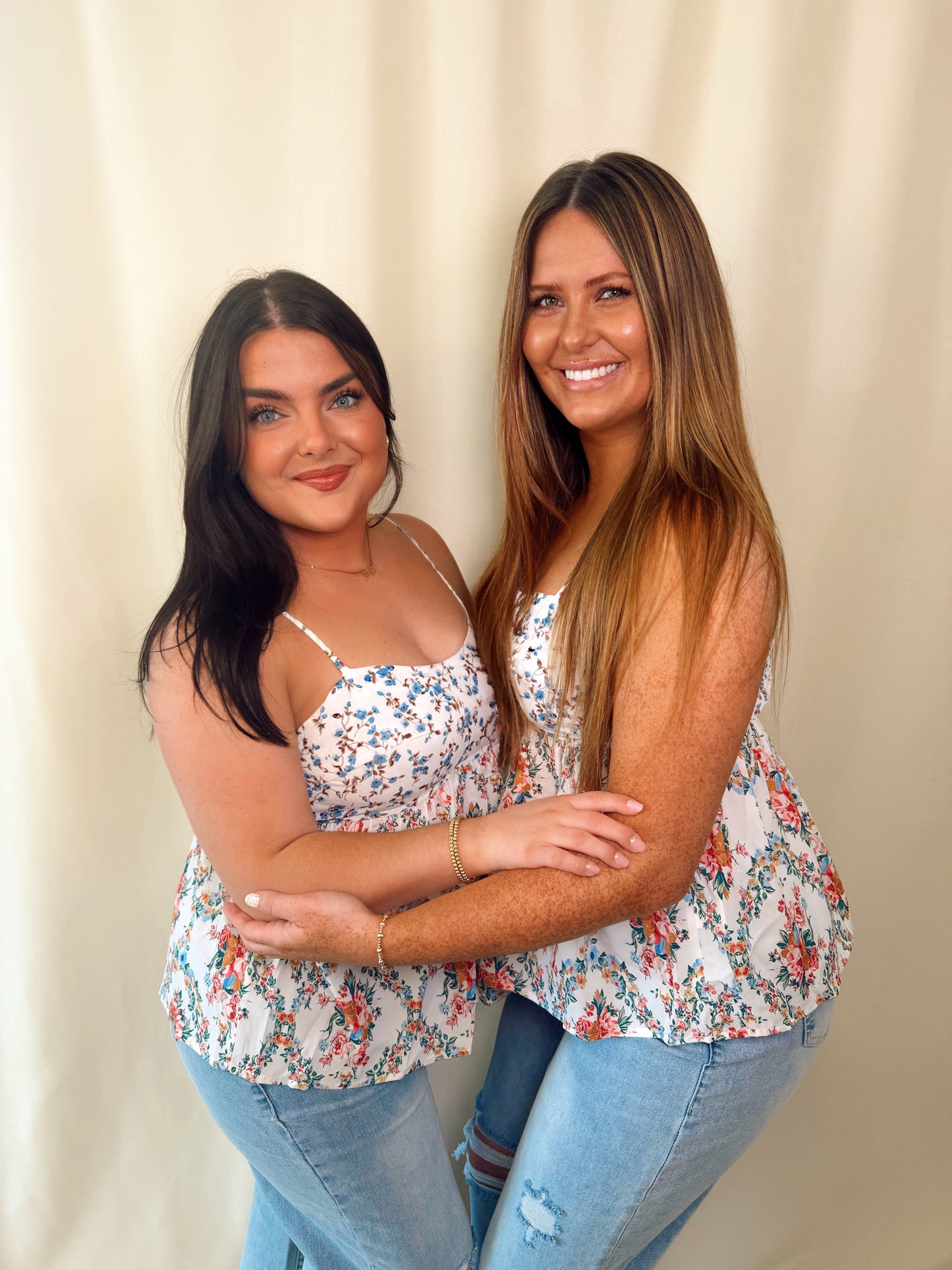 Western Floral Babydoll Top
