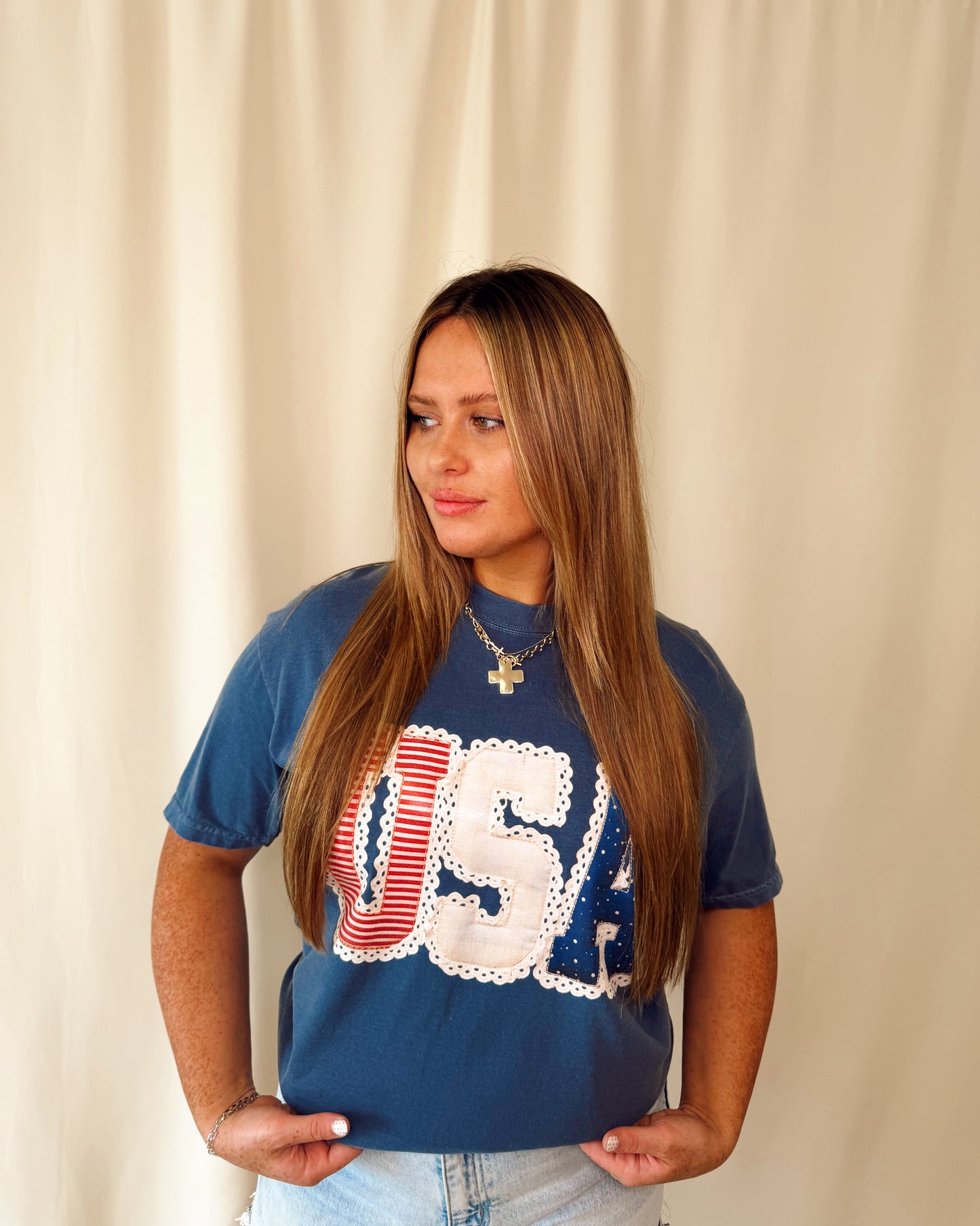 Sweet Freedom Lace Tee